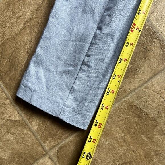 Appleseed's Womens Linen Blend Blazer Blue Preppy Classic Career Workwear Spring - Picture 8 of 8